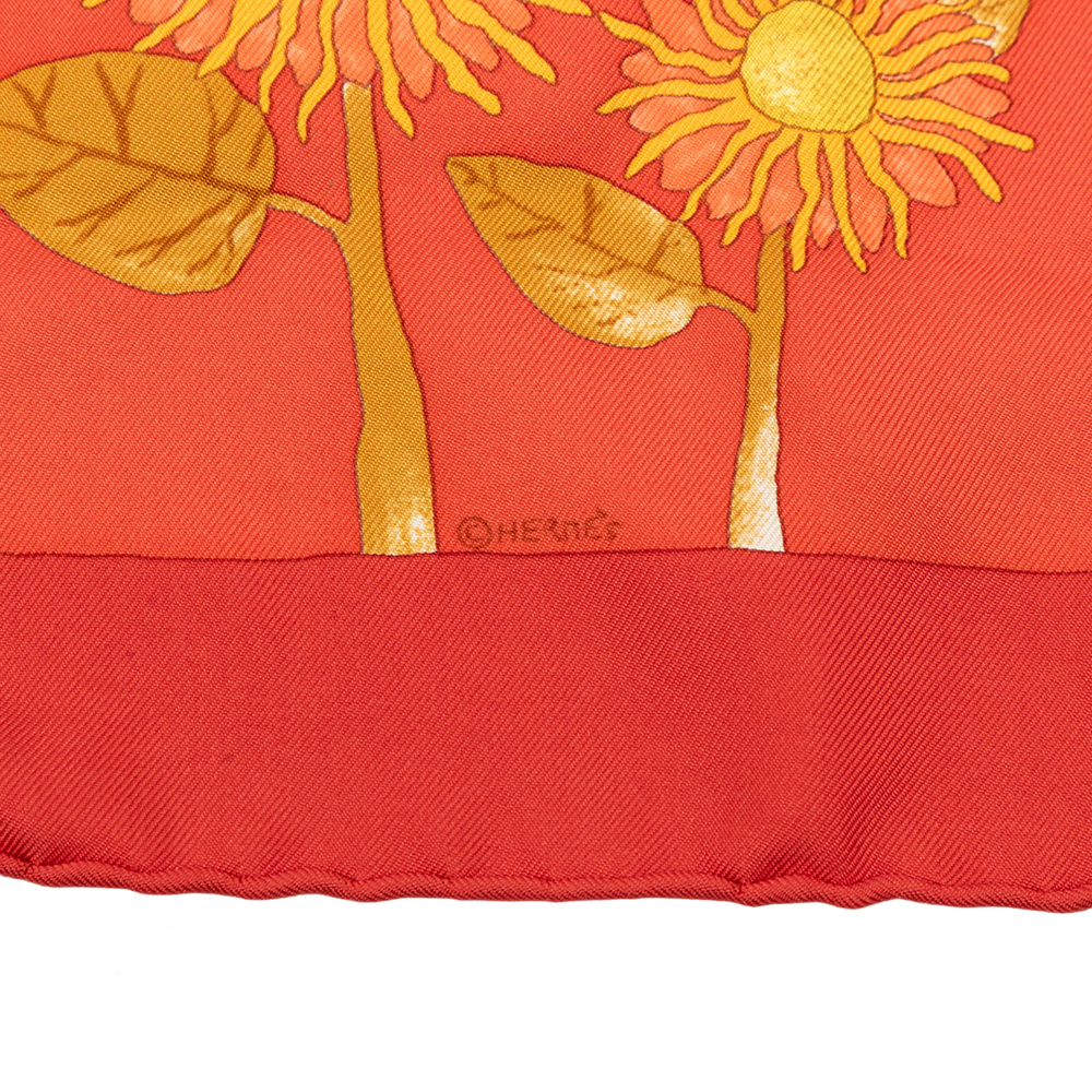 Pre-Loved Hermes Tourne Sols Silk Handkerchief - Picture 3 of 6